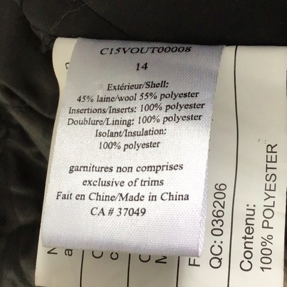 Claire France marled grey winter jacket size 14 - Picture 10 of 11